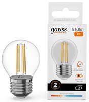 Комплект филаментных ламп Gauss Filament Elementary 52218
