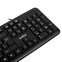 Клавиатура+мышь  проводная  Aceline KM-1208U черный
