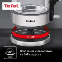 Электр чайнек Tefal Glass Kettle KI770D30 серебристый