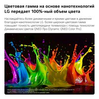 65" (163 см) Телевизор LG 65QNED80B6B черный