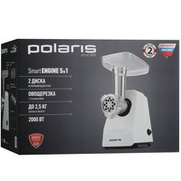 Мясорубка электрическая Polaris PMG 2050 белый