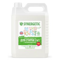 Laundry gel SYNERGETIC 109804 for children's underwear, for colored fabrics, for white fabrics, 5 L