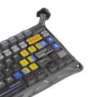 Клавиатура  проводная + беспроводная GravaStar Mercury K1 Pro Interstellar Silver цвет серебристый