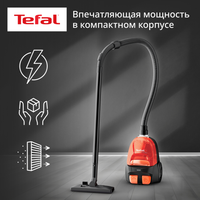 Пылесос  Tefal MICRO SPACE CYCLONIC TW3235EA оранжевый
