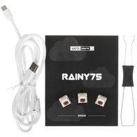 Клавиатура  проводная + беспроводная WOBKEY Rainy75 Pro цвет розовый