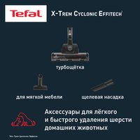 Пылесос  Tefal X-Trem Cyclonic Effitech TW7C71EA черный