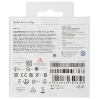 TWS headphones Xiaomi Redmi Buds 6 Play black 2024