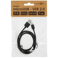 Кабель FinePower micro USB-B - USB Type-A черный 1 м