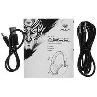 Беспроводные/проводные наушники AULA A500  черный 2025
