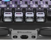 Клавиатура  проводная + беспроводная GravaStar Mercury K1 Pro Special Edition Cyberpunk цвет черный