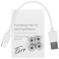Наушники TWS Fiero Moon M1  серый 2023