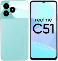 6.74" Смартфон realme C51 128 ГБ зеленый