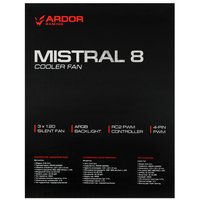 Комплект вентиляторов ARDOR GAMING Mistral 8 Kit 3in1  черный
