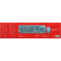 Клавиатура+мышь беспроводная   DEXP Blue Candy синий