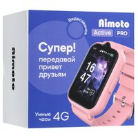 Детские часы Кнопка Жизни Aimoto Active Pro 4G розовый