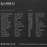 Система охлаждения LIAN LI GALAHAD AIO 240 UNI FAN SL120 черная