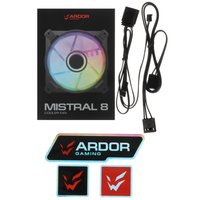 Комплект вентиляторов ARDOR GAMING Mistral 8 Kit 3in1  черный