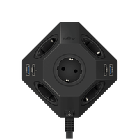 Сетевой фильтр AGNI TP-VH4U5E-PD2-2m-black черный