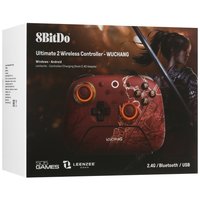 Геймпад беспроводной/проводной 8BitDo Ultimate 2 Wuchang красный