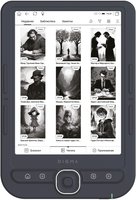 6" Электронная книга Digma luma серый + чехол