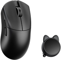 Мышь беспроводная/проводная WLMOUSE HUAN Stainless  черный