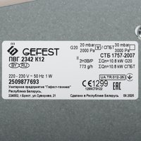 Газовая варочная поверхность Gefest ПВГ 2342 K12