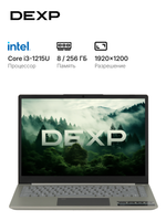14" Ноутбук DEXP Atlas A14-I3W400 серый