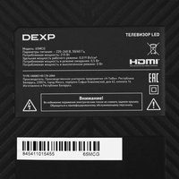 65" (164 см) Телевизор DEXP 65MCG серый