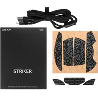 Мышь беспроводная/проводная DEXP GS Striker  розовый