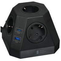 Сетевой фильтр AGNI TP-VH4U5E-PD2-2m-black черный