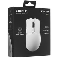 Мышь беспроводная/проводная DEXP GS Striker  белый