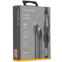 Кабель VOLTME Lightning 8-pin - USB Type-C зеленый 2 м