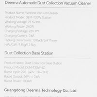 Вертикальный пылесос  Deerma DEM-T30W Station  черный