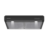 Exhaust hood suspended SHIVAKI 0960 Punto black/transparent