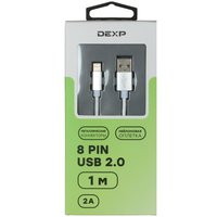 Кабель DEXP Lightning 8-pin - USB Type-A белый 1 м
