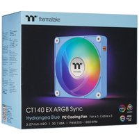 Комплект вентиляторов Thermaltake CT140 EX ARGB Sync Hydrangea Blue [CL-F197-PL14BU-A] голубой