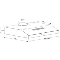 Вытяжка подвесная DEXP SH60-SV0 черный/черный