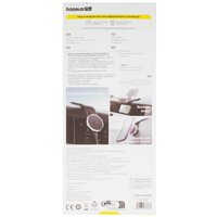 Держатель автомобильный Baseus C02 Pro Magnetic Qi 15W черный