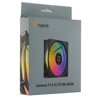 Вентилятор Ocypus Gamma F12 Elite ARGB [Gamma-F12-BK1AM00E-GL] черный