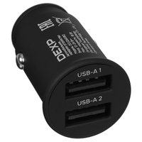 Автомобильное ЗУ DEXP DCU2AA18Q черный