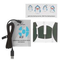 Мышь беспроводная/проводная Attack Shark R5 Ultra [Shark R5 Green] зеленый
