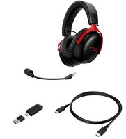 Беспроводные наушники HyperX Cloud III S WL  красный 2025