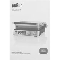 Гриль Braun MultiGrill 7 CG7040 серебристый