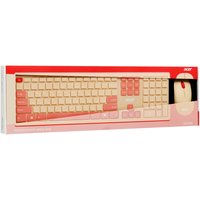 Клавиатура+мышь беспроводная   Acer OCC205 розовый