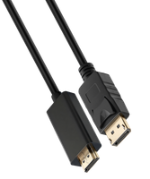 Кабель однонаправленный DEXP HDMI - DisplayPort, 3 м