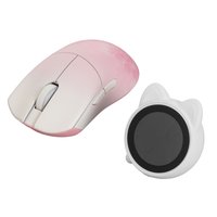 Мышь беспроводная/проводная WLMOUSE HUAN Stainless  розовый