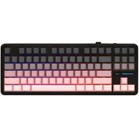 Клавиатура  проводная + беспроводная AULA F87 Pro цвет розовый