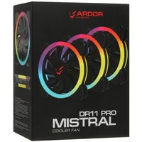 Комплект вентиляторов ARDOR GAMING Mistral PRO DR11 ARGB  черный