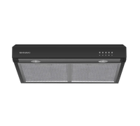 Exhaust hood suspended SHIVAKI 0960 Punto black/transparent