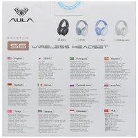 Wireless/wired headphones AULA S6 black 2024